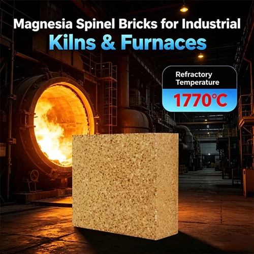Magnesia Spinel Bricks For Industrial Kilns & Furnaces Improve High Temperature Performance